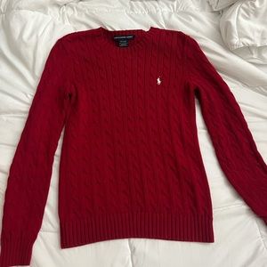 Red RL sweater